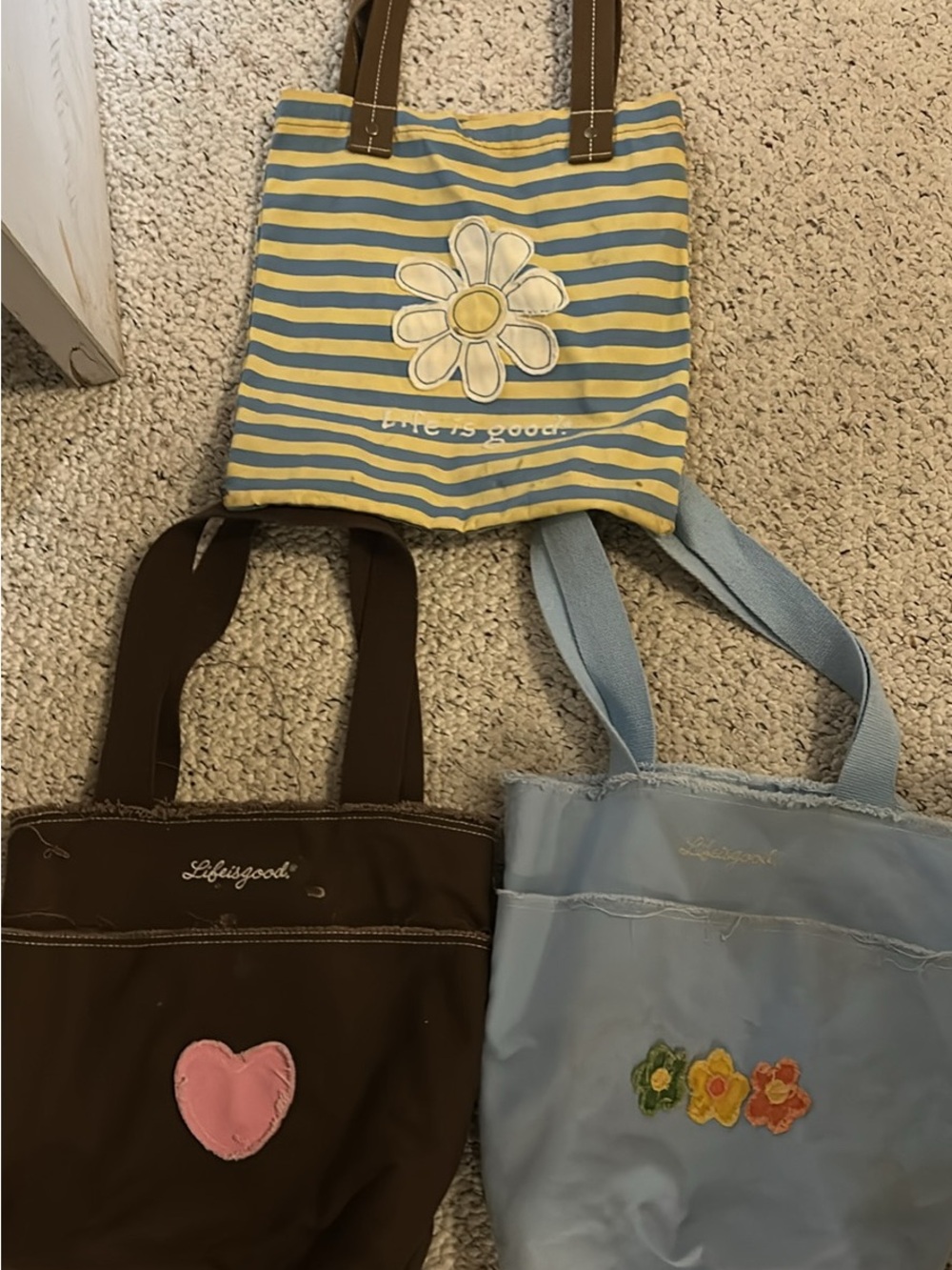Life is Good Tote Bags
